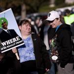 Crowd and Signs