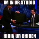 in ur studio hidin chicken.jpg